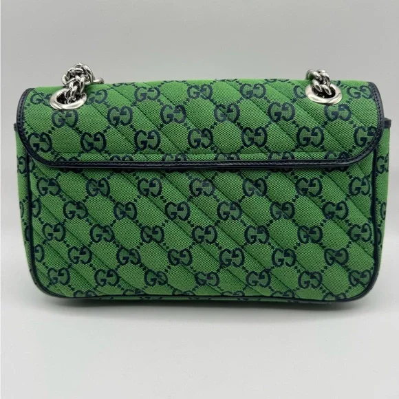 Gucci GG Canvas Small Marmont Matelassê Shoulder bag. - Picture 3 of 15